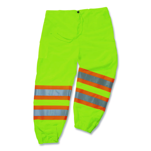 GloWear 8911 Class E Two-Tone Pants, Small/Medium, Lime