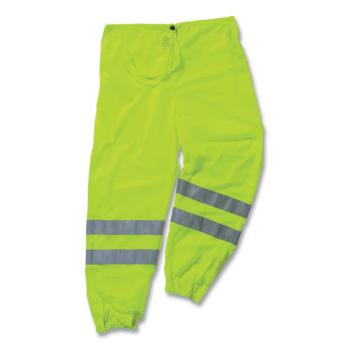 GloWear 8910 Class E Hi-Vis Pants, 4X-Large/5X-Large, Lime