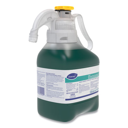 Crew Restroom Floor and Surface SC Non-Acid Disinfectant Cleaner, Fresh, 1.4 L Bottle, 2/Carton