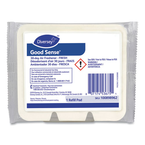 Diversey™ Good Sense 30-Day Air Freshener, Fresh, 12/Carton