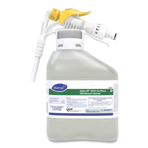 Image of Diversey™ Alpha-Hp Concentrated Multi-Surface Cleaner, Citrus Scent, 5,000 Ml Rtd Spray Bottle