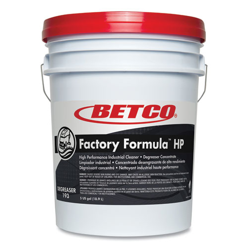 Betco® Factory Formula HP Cleaner Degreaser, 5 gal Bucket