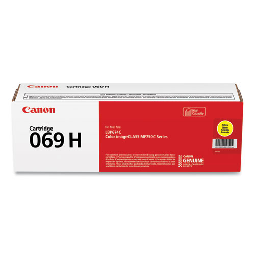 Canon® 5095C001 (069H) High-Yield Toner, 5,500 Page-Yield, Yellow
