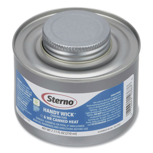 Sterno® Handy Wick Chafing Fuel, Methanol, 6 Hour Burn, 7.11 oz Can, 24/Carton