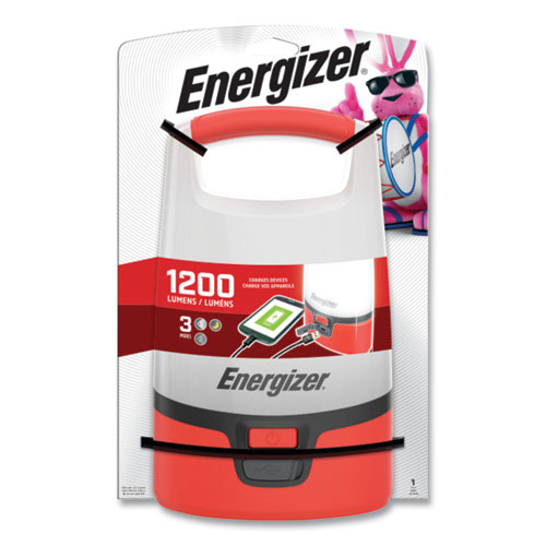 Energizer® Vision LED USB Lantern, 4 D Batteries (Sold Separately), Red/White