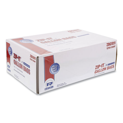 Zipper Freezer Bags, 1 gal, 2.7 mil, 9.6 x 12.1, Clear, 28 Bags/Box, 9  Boxes/Carton - Office Express Office Products