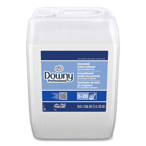 Downy Professional Unscented Fabric Softener, 5 gal Closed-Loop Container