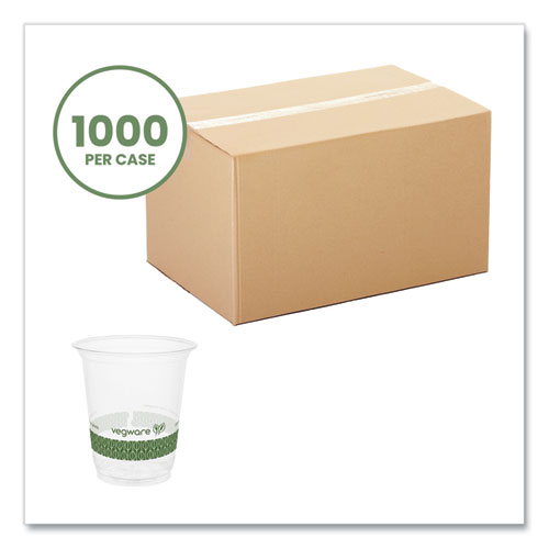 76-Series Cold Cup, Compostable, 7 oz, Clear/Green, 1,000/Carton