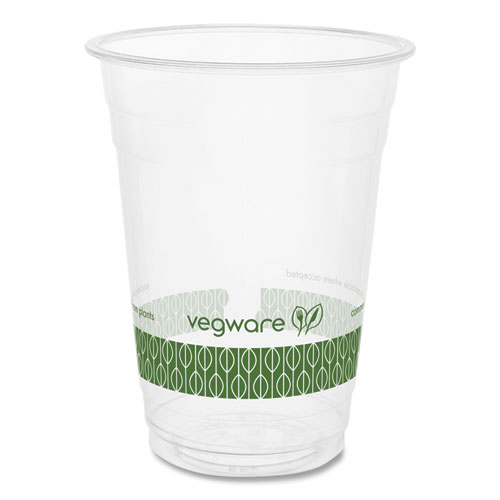 Image of 96-Series Cold Cup, 16 oz, Clear/Green, 1,000/Carton