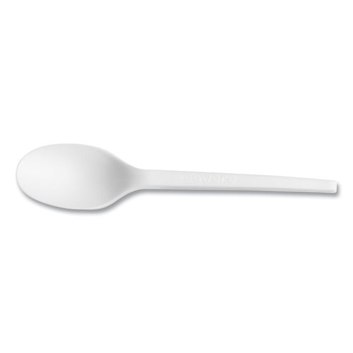 White CPLA Cutlery, Spoon, 1,000/Carton