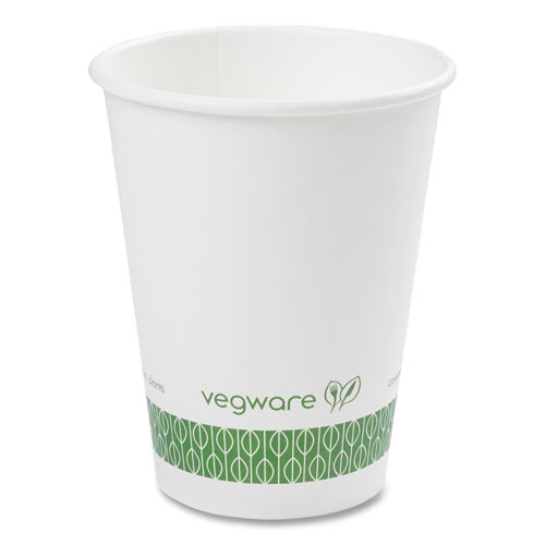 Image of 89-Series Hot Cup, 12 oz, Green/White, 1,000/Carton