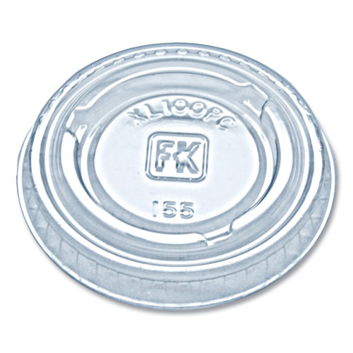Portion Cup Lids, Fits 0.75 oz to 1 oz Portion Cups, Clear, 2,500/Carton