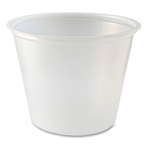 Portion Cups, 5.5 oz, Translucent, 125/Sleeve, 20 Sleeve/Carton