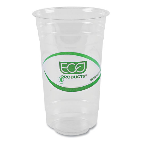 Eco-Products® Greenstripe Renewable And Compostable Pla Cold Cups, 24 Oz, 50/Pack, 20 Packs/Carton