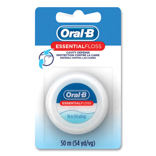 Essential Floss, 55 yd, Unscented, White, 24/Carton