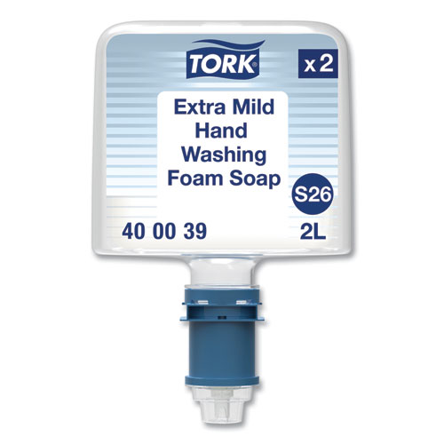 Tork® Mild Foam Soap S26, Unscented, 2 L Bottle, 2/Pack