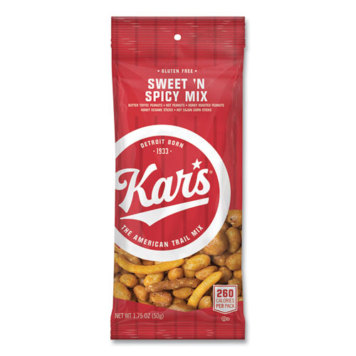 Kar's Trail Mix, Dark Chocolate/Peanut Butter, 1.25 oz Packet, 24/Box