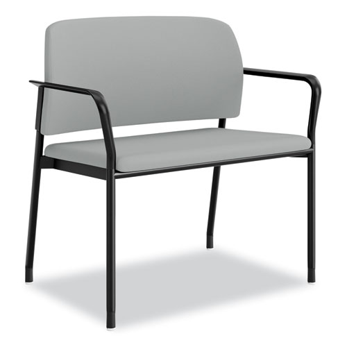 Accommodate Series Bariatric Chair with Arms, 33.5" x 21.5" x 32.5", Flint Seat, Flint Back, Charblack Legs