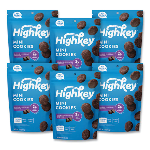 Double Chocolate Brownie Cookies, 0.75 oz Packet, 6/Carton, Ships in 1-3 Business Days