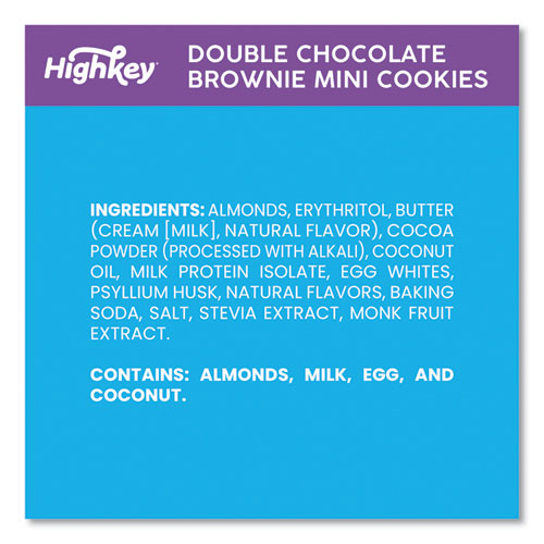 Double Chocolate Brownie Cookies, 0.75 oz Packet, 6/Carton