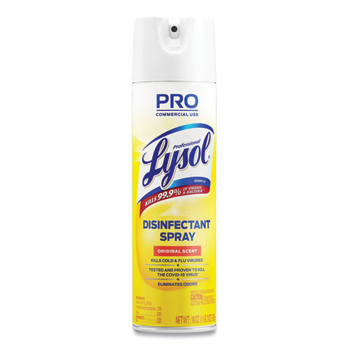 Disinfectant Spray, Original Scent, 19 oz Aerosol Spray