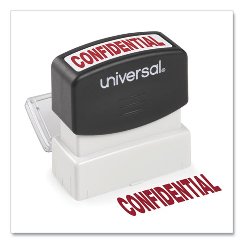Image of Universal® Message Stamp, Confidential, Pre-Inked One-Color, Red