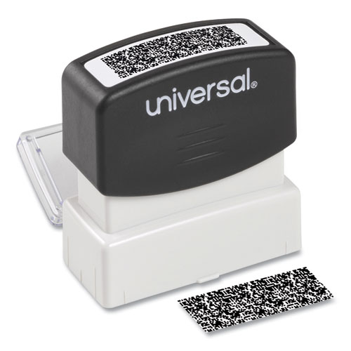 Universal® Security Stamp, Obscures Area 1.69 X 0.56, Black