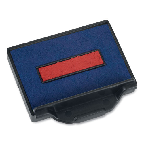 Trodat® T5430 Professional Replacement Ink Pad For Trodat Custom Self-Inking Stamps, 1" X 1.63", Blue/Red