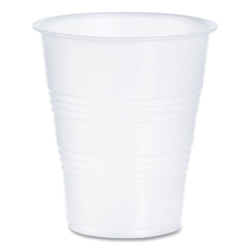 Dart® High-Impact Polystyrene Cold Cups, 7 oz, Translucent, Clear, 100/Pack
