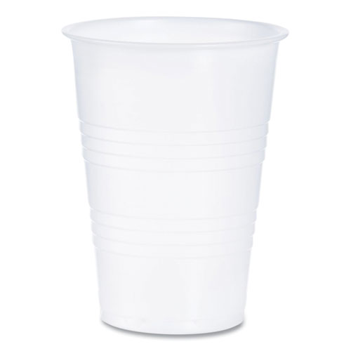 Dart® High-Impact Polystyrene Cold Cups, 10 oz, Translucent, 100 Cups/Sleeve, 25 Sleeves/Carton