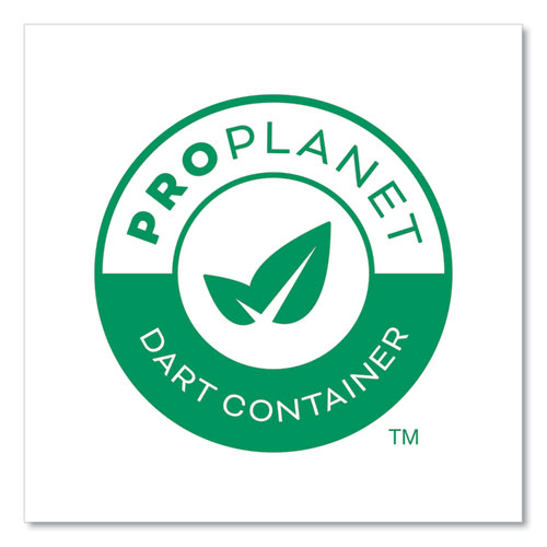 Compostable Paper Hot Cups, ProPlanet Seal, 10 oz, White/Green, 1,000/Carton
