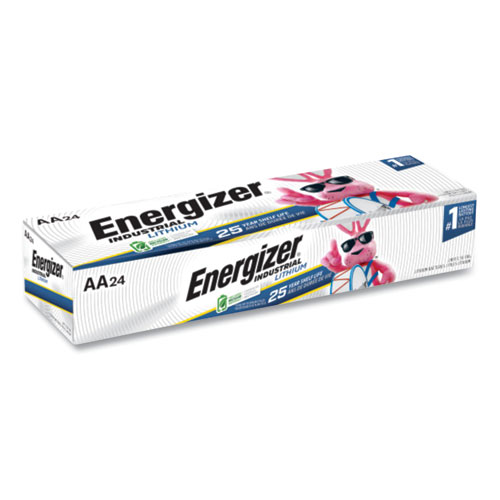 Energizer® Industrial Lithium AA Battery, 1.5 V, 24/Box
