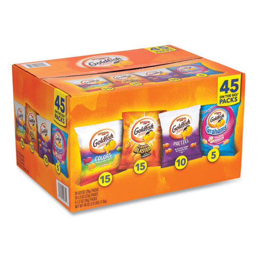 Pepperidge Farm® Goldfish Sweet and Savory Variety Pack, Assorted Flavors, 45/Carton, Ships in 1-3 Business Days