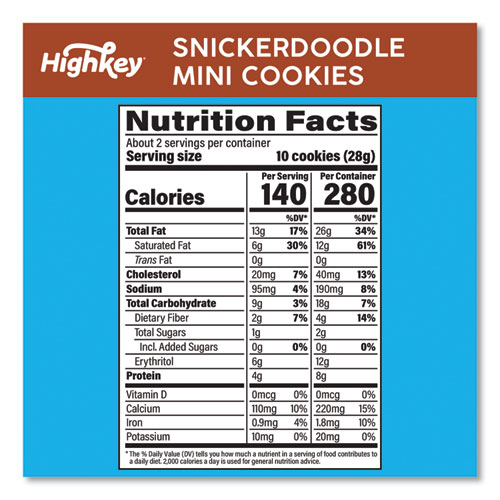 Snickerdoodle Cookies, Snickerdoodle, 2 oz Bag, 6/Carton