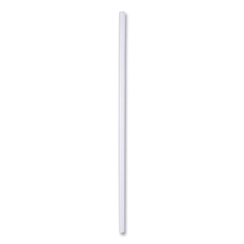 Plastic Straws 8.75 Jumbo Straws (5mm) Wrapped in Paper - Clear - 2,0