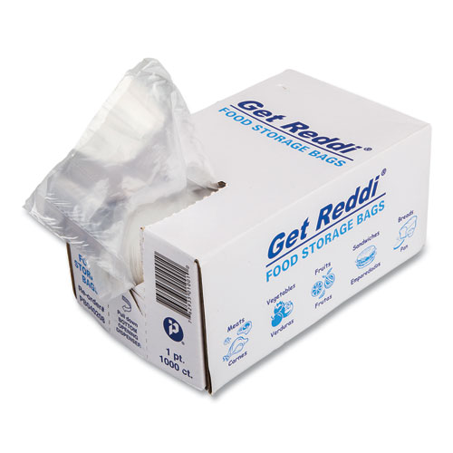 Inteplast Group Food Bags, 16 Oz, 0.68 Mil, 4" X 8", Clear, 1,000/Carton