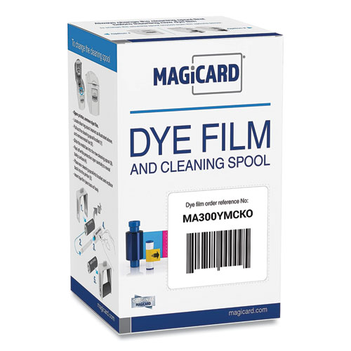 Magicard® MA300YMCKO Printer Ribbon, Black/Cyan/Magenta/Yellow
