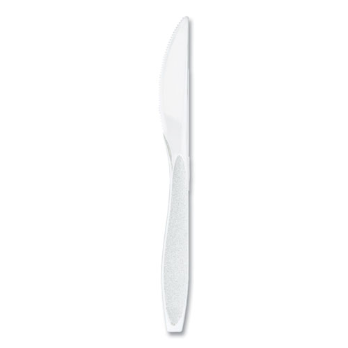 Impress Heavyweight Full-Length Polystyrene Cutlery, Knife, White, 100/Box, 10 Boxes/Carton