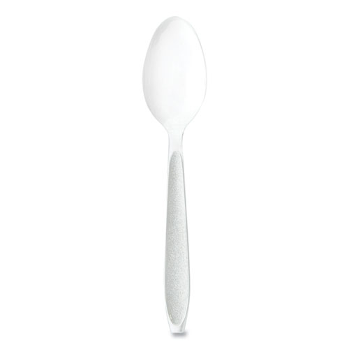 Impress Heavyweight Full-Length Polystyrene Cutlery, Teaspoon, White, 100/Box, 10 Boxes/Carton
