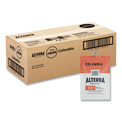 Image of Alterra Columbia Coffee Freshpack, Columbia, 0.28 oz Pouch, 100/Carton