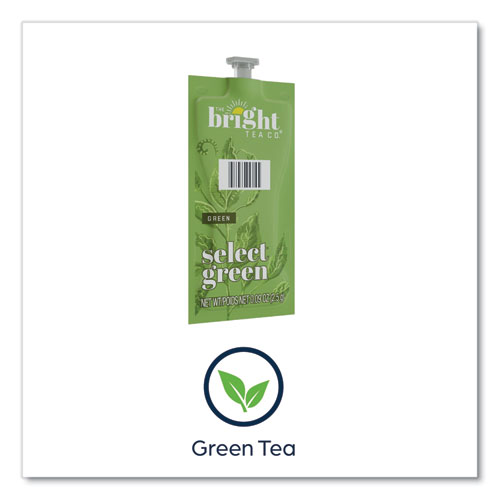 The Bright Tea Co. Select Green Tea Freshpack, Select Green, 0.09 oz Pouch, 100/Carton