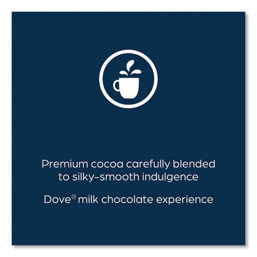 Image of Dove Hot Chocolate Freshpack, Milk Chocolate, 0.66 oz Pouch, 72/Carton