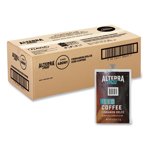 Image of Alterra Cinnamon Dolce Iced Coffee Freshpack, Iced Cinnamon Dolce, 0.25 oz Pouch, 90/Carton