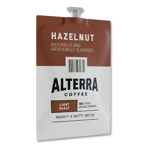 Alterra Hazelnut Coffee Freshpack, Hazelnut, 0.23 oz Pouch, 100/Carton