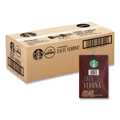FLAVIA® Starbucks Caffe Verona Coffee Freshpack, Caffe Verona, 0.32 oz Pouch, 76/Carton