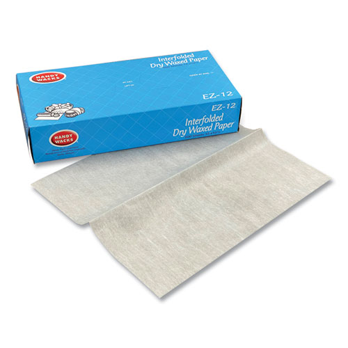 Interfolded Dry Waxed Paper, 10.75 x 12, 500 Box, 12 Boxes/Carton