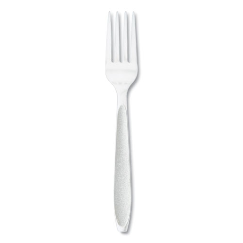 Impress Heavyweight Full-Length Polystyrene Cutlery, Fork, White, 100/Box