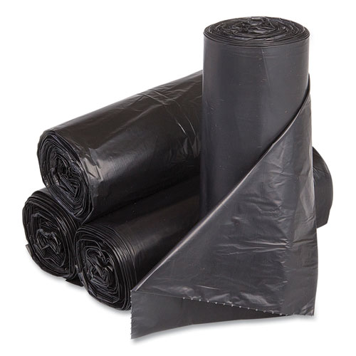 Inteplast Group High-Density Commercial Can Liners, 4 gal, 6 mic, 17" x 18", Clear, 50 Bags/Roll, 40 Perforated Rolls/Carton