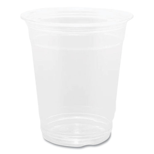 Image of PET Plastic Cups, 92 mm Rim Diameter, 12 oz, Clear, 1,000/Carton