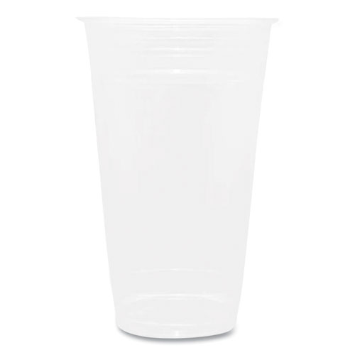 Image of PET Plastic Cups, 24 oz, Clear, 600/Carton